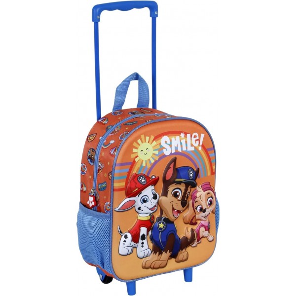 Paw Patrol Paweome-Small 3D Wheeled Backpack, 오렌지