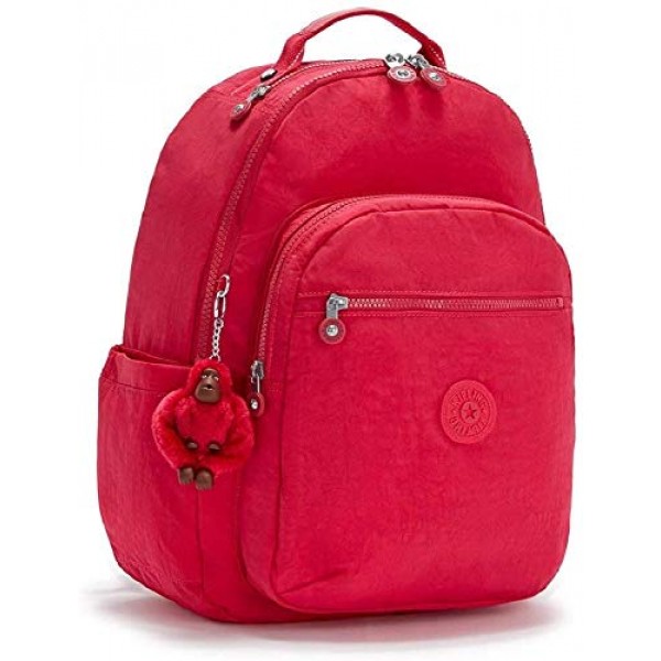 Kipling SEOUL, 노트북 보호 기능이 있는 라지 백팩 15인치, 44cm, 27L, 0.65kg, 트루핑크 트루핑크 프리사이즈