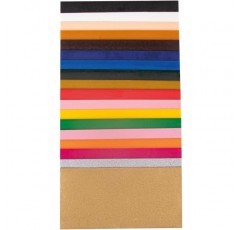 Rayher 3102600 장식용 왁스, 장식용 왁스 플레이트 18개 세트, 다양한 색상, 각 10 x 5cm, 양초 장식용 왁스, 촛농, 왁스 호일 18가지 다양한 색상 10 x 5cm