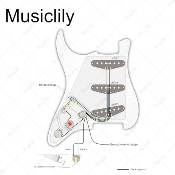Musiclily Pro SE 사전 배선된 SSS 기타 로드 픽가드, 스태거드 알니코 5 싱글 코일 픽업, 스퀴어 스트랫 스타일 일렉트릭 기타용, 민트 그린 3겹