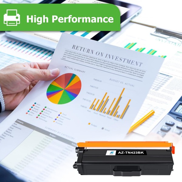 Brother TN423 TN-423 TN421 MFC-L8690CDW HL-L8260CDW DCP-L8410CDW HL-L8360CDW MFC L8690CDW MFC-L8900CDW(블랙 시안 4 옐로우 마젠타)용 Aztech 호환 토너 카트리지 교체,