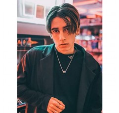 Bandmax LGBT 레인보우 펜던트 목걸이 여성 남성 사진 맞춤 목걸이 스테인레스 스틸 LGBT 레인보우 개 태그 목걸이 프라이드 쥬얼리