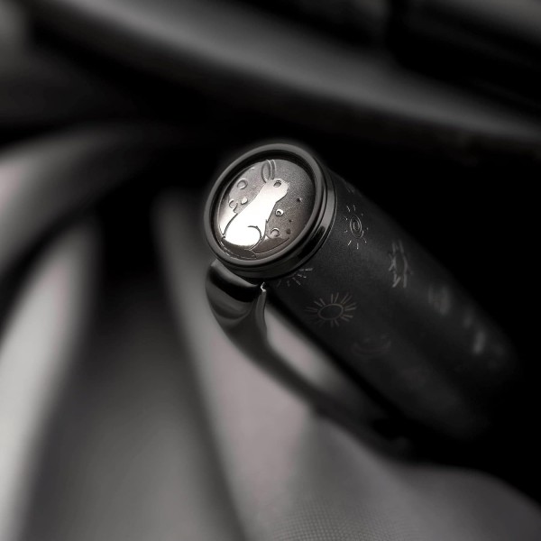 Hongdian N7 그레이 수지 피스톤 만년필, 상단에 이리듐 파인 포인트 클래식 펜 Robbit, 금속 상자 그레이 파인 포인트가 있는 부드러운 필기구