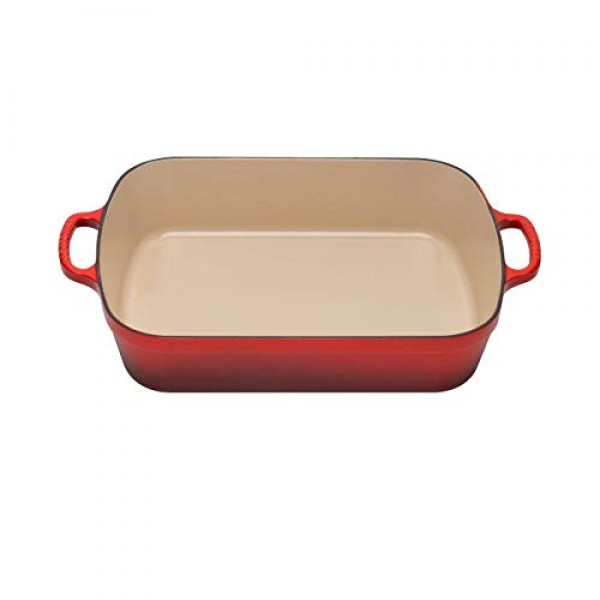 Le Creuset 에나멜 주철 시그니처 직사각형 로스터, 5.25qt. (11.7