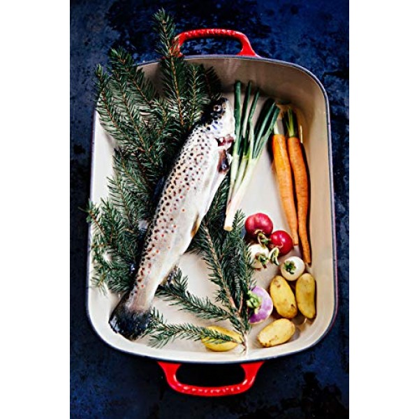 Le Creuset 에나멜 주철 시그니처 직사각형 로스터, 5.25qt. (11.7