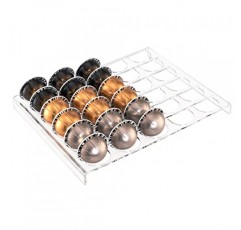 Sumerflos 커피 캡슐 보관 트레이, 서랍 삽입 주최자는 Nespresso Vertuo Vertuoline 캡슐과 호환되는 30개의 포드를 보유합니다. 주방 서랍, 가정용