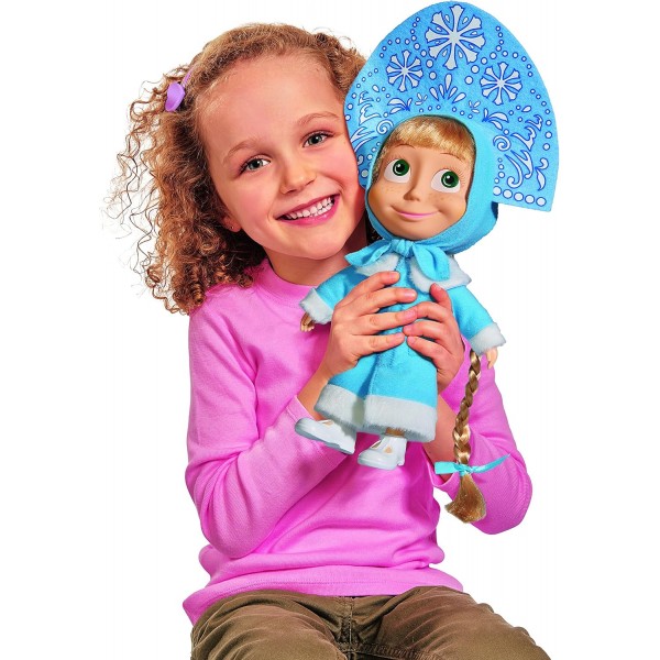 심바 109301018 마샤와 곰 - 새해 소프트 인형, 23 cm