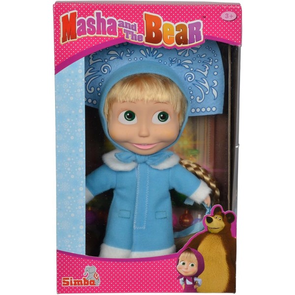 심바 109301018 마샤와 곰 - 새해 소프트 인형, 23 cm
