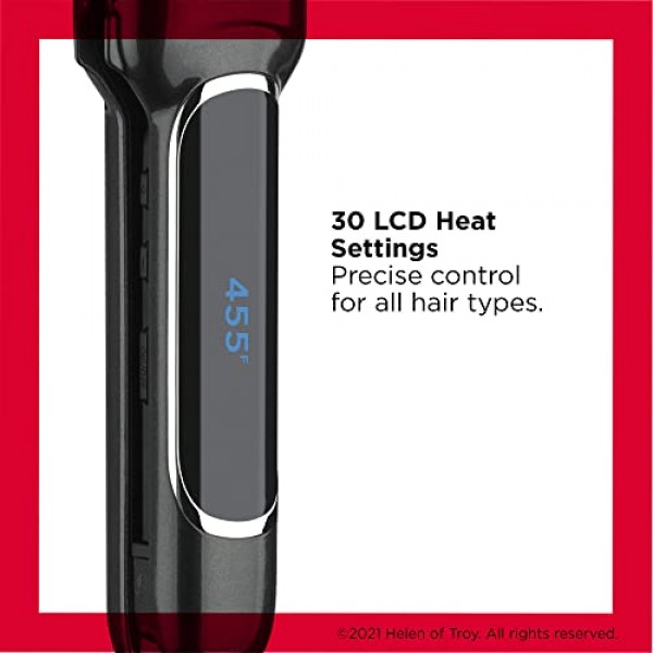 Revlon 구리 부드러운 헤어 플랫 아이언 | 빠르고 윤기나는 스타일을 위한 곱슬 머리 제어, (XL 1-1/2인치), 블랙