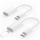 Lightning-USB C 충전 어댑터용, Lightning 암 커넥터용 2팩 USB C Male iPhone 15 Pro/Max iPad Pro Air/iPad 10 및 기타 유형 C 장치용 어댑터 PD 고속 충전
