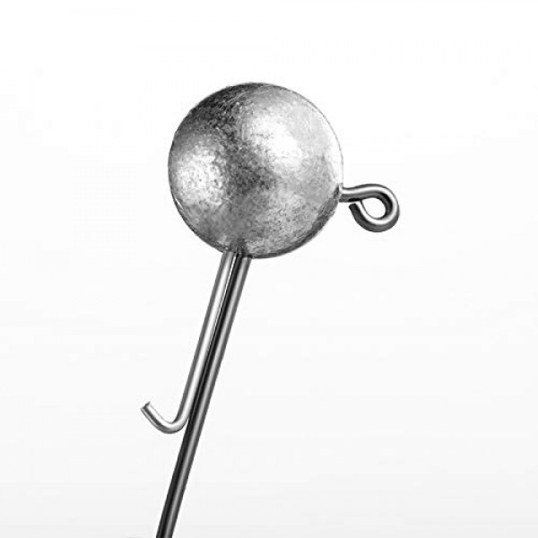 1/8온스 라운드 지그 헤드 3/16온스 1/4온스 3/8온스 1/2온스 낚시 지그 바닷물 민물 지그 후크 세트 배스 송어 낚시 액세서리용 지그 헤드 후크 베이스 낚시 미끼 키트 10