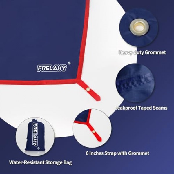 Frelaxy 초경량 텐트 발자국, 방수 캠핑 방수포, 캠핑, 하이킹, 배낭 여행, 해먹, 해변 경험을 향상시키는 내구성 있는 텐트 바닥