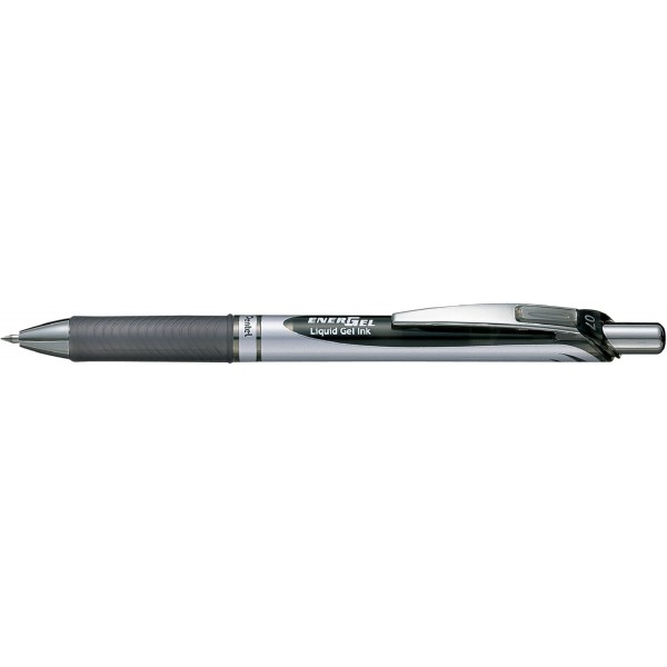 Pentel BL77 젤 롤러 볼펜 EnerGel with push mechanism, 3개, 0.7mm(검은색)