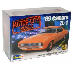 Revell Chevrolet Chevy Camaro ZL-1 1969 Coupe Red 85-4056 키트 1/25 1/24 맞춤형 번호판이 없는 모델 자동차