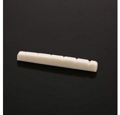 Musiclily 42mm 뼈 슬롯 일렉트릭 기타 너트 플랫 바닥 6현 펜더 Strat Tele, 42x3.5x4.5mm(5개)