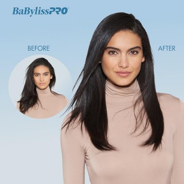 BaBylissPRO 나노 티타늄 초박형 모발 고데기, 모든 모발 유형을 위한 전문 플랫 아이언