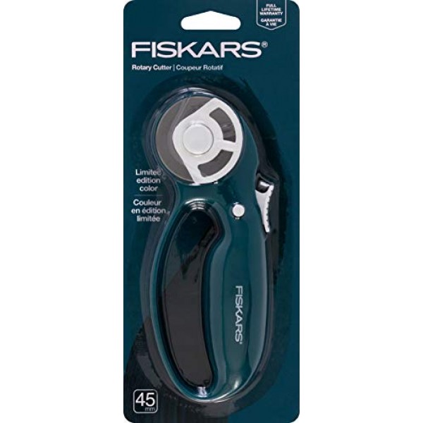 Fiskars 클래식 루프 핸들 Pnk 로터리 커터 45mm, 화이트/블루