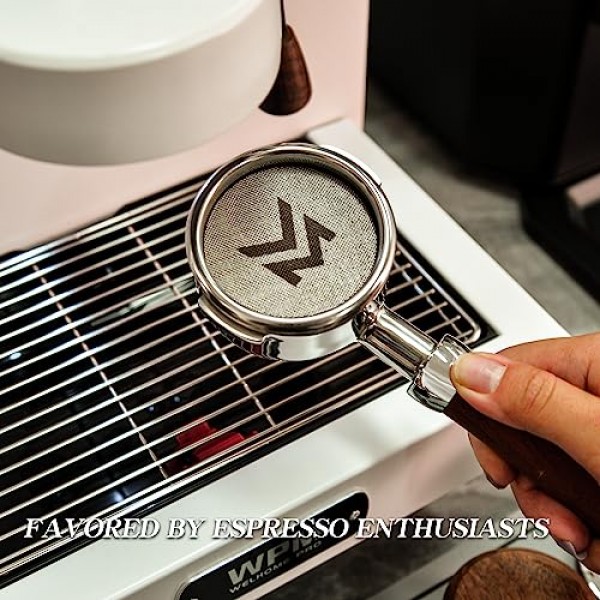 51mm 에스프레소 퍽 스크린, 재사용 가능한 에스프레소 커피 액세서리, 에스프레소용 금속 접촉 스크린 51mm 포터필터 필터 바구니, 1.7mm 두께 150μm, 316 스테인레스 스틸