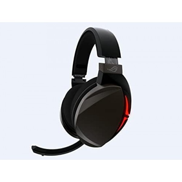 ASUS ROG Strix Fusion 300 게임용 헤드셋, 가상 7.1 서라운드 사운드, 에센스 주변의 밀폐된 챔버 50mm 드라이버 Schwarz