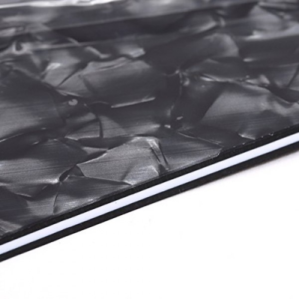 펜더 미국산/멕시코산 표준 재즈 베이스용 Musiclily 10 홀 J 베이스 픽가드, 4플라이 블랙 펄