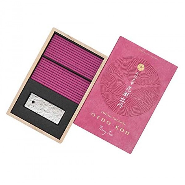 OEDO-KOH - 모란나무 60개 향 홀더 포함 NIPPON KODO 제작, 일본 고급 향