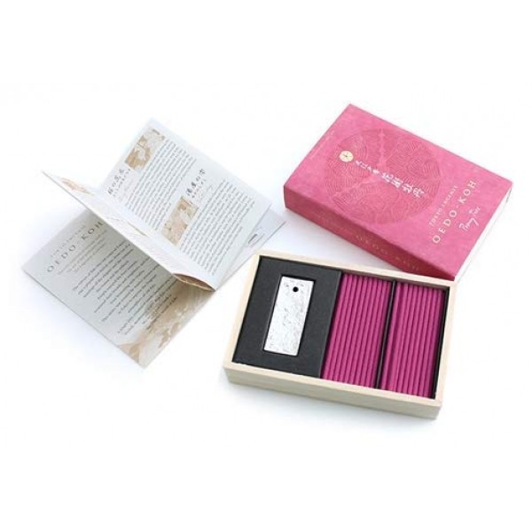 OEDO-KOH - 모란나무 60개 향 홀더 포함 NIPPON KODO 제작, 일본 고급 향