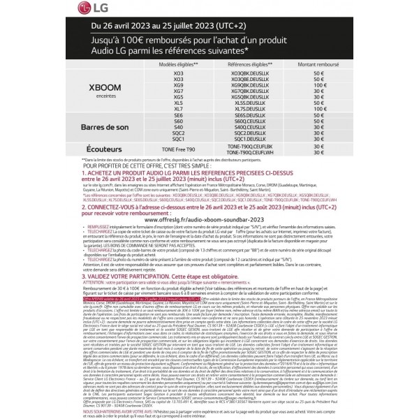 LG XBOOM Go XG7QBK 무선 스피커, Bluetooth, 40W, Sound Boost, 방수 IP67, 작동 시간 24시간, 가변 LED 표시등 색상, 넓은 연결성, 진회색