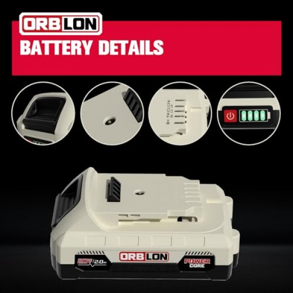 DeWALT 20V 배터리용 DCB206 DCB204 DCB204-2 DCB203 DCB201 DCB200 DCB207 DCB208 DCB210, 2.0Ah 배터리는 Dewalt 20V 도구와 호환됩니다.