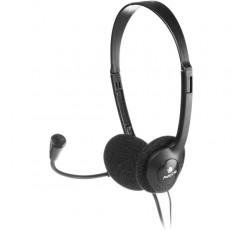 NGS MS103 - 컴퓨터용 마이크가 장착된 헤드셋, 볼륨 컨트롤, 유선 헤드폰 및 이중 3.5mm 잭 MS103(2 x 3.5mm 잭)