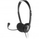 NGS MS103 - 컴퓨터용 마이크가 장착된 헤드셋, 볼륨 컨트롤, 유선 헤드폰 및 이중 3.5mm 잭 MS103(2 x 3.5mm 잭)
