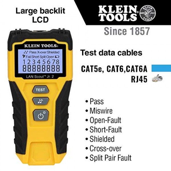 Klein Tools 이더넷 케이블용 케이블 테스터 및 크림퍼 번들