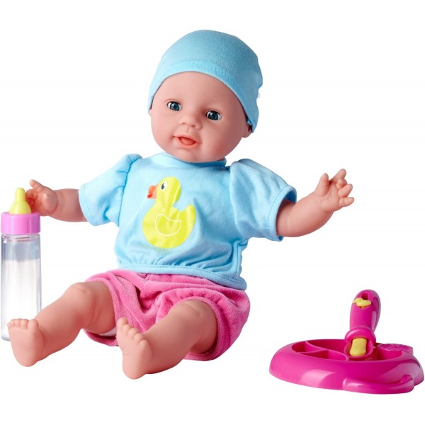 Simba 105010964 - Laura Hungry, Soft Body Doll with Pacifier & 105400001 - Laura Good Night 베이비 액세서리, Laura Good Night 침낭 포함 침낭 번들