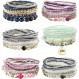 LOLIAS 6 Sets 보헤미안 Stackable Bead Bracelets 스트레치 Bracelet Coil Bracelet for Women Multilayered Bracelet Bangles Set Fashion Bead Jewellery