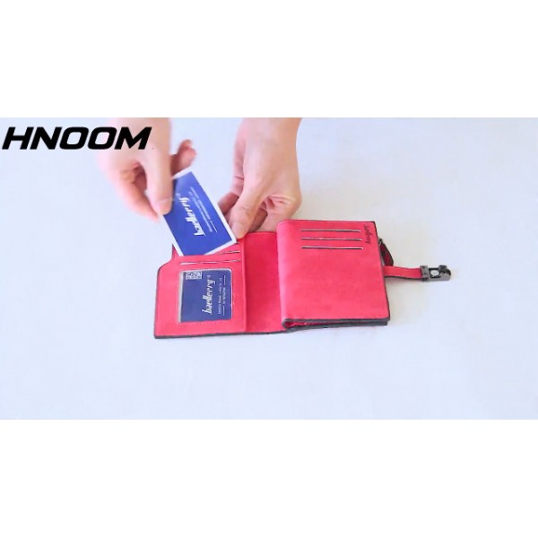 HNOOM 여성용 지갑, PU 가죽 지갑, 여성용 소형 및 짧은 형식 지갑, 여성용 많은 수납 공간, 16개의 카드 슬롯과 동전 수납 공간이 있는 미니 지갑, Pink-S, 미니멀리스트