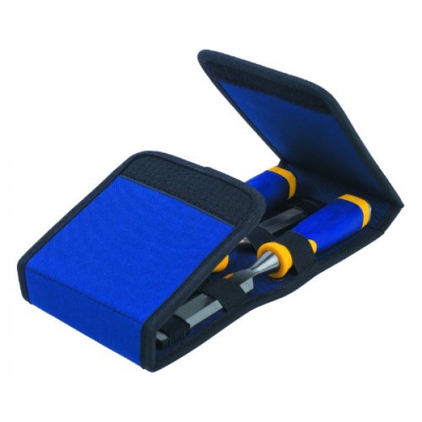 IRWIN Marples Chisel Set with Wallet, 3-Piece (1768781) , Blue