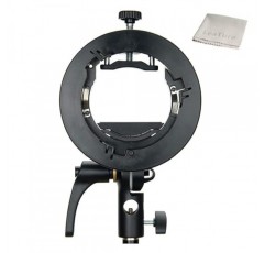 Godox S2 S형 브래킷 Bowens 마운트 Godox V1 AD200Pro AD400Pro AD200 V860II TT685 TT600 TT350, 대형 조정 핸들, 통합 우산 마운트 및 더욱 컴팩트한 호환 가능