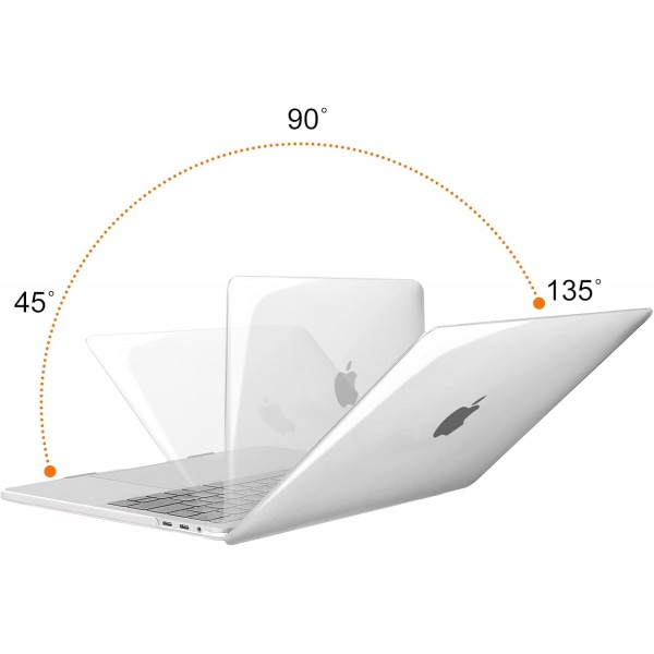 MOSISO 케이스 MacBook Pro 13 인치 2023 2022 2021-2016 M2 M1 A2338/A2289/A2251/A2159/A1989/A1706/A1708, 플라스틱 하드 쉘 및 키보드 보호기 및 화면 보호기 및 보관 가방, Crystal Clear와 호환 