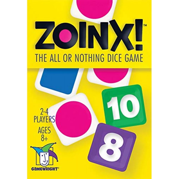 Gamewright Zoinx - 전부 아니면 전무 주사위 게임 다양한 색상, 5