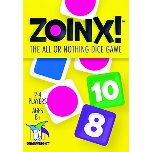 Gamewright Zoinx - 전부 아니면 전무 주사위 게임 다양한 색상, 5