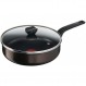 Tefal Easy Cook & Clean 캐서롤 26cm 논스틱 + 인덕션을 제외한 모든 유형의 쿠커용 뚜껑 B5543302, 알루미늄,