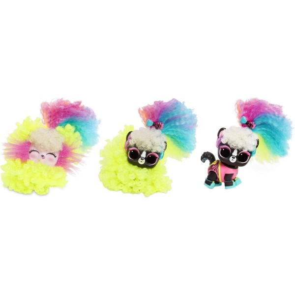 LOL Surprise Collectable Lights Pets - 9가지 Surprise, 액세서리 및 REAL Hair 포함 - Black Light Surprise 포함