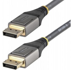 StarTech.com 10ft(3m) VESA 인증 DisplayPort 1.4 케이블 - 8K 60Hz HDR10 - Ultra HD 4K 120Hz 비디오 - DP 1.4 케이블/코드 - 모니터/디스플레이용 - DisplayPort to DisplayPort 케이블 - M/M(DP14VMM3M)