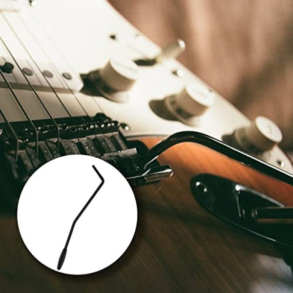 SAVITA 3pcs 5mm/6mm 스레드 트레몰로 암, 일렉트릭 기타 트레몰로 바 미국/멕시코 표준용 트레몰로 암의 금속 Whammy 바 나사(검은색)