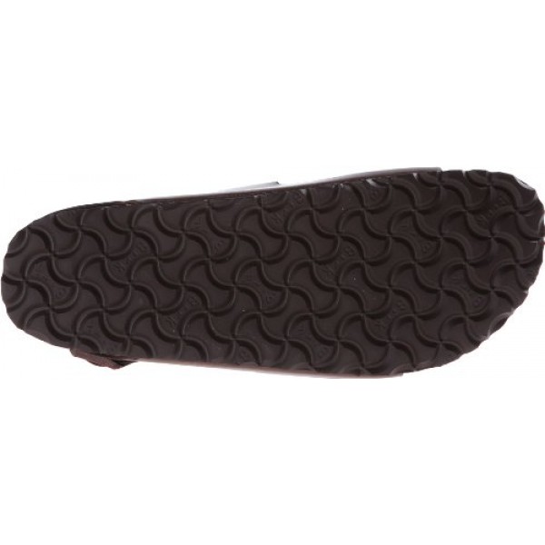 Birkenstock 남성용 아말피 가죽 소프트 풋베드 밀라노 샌들