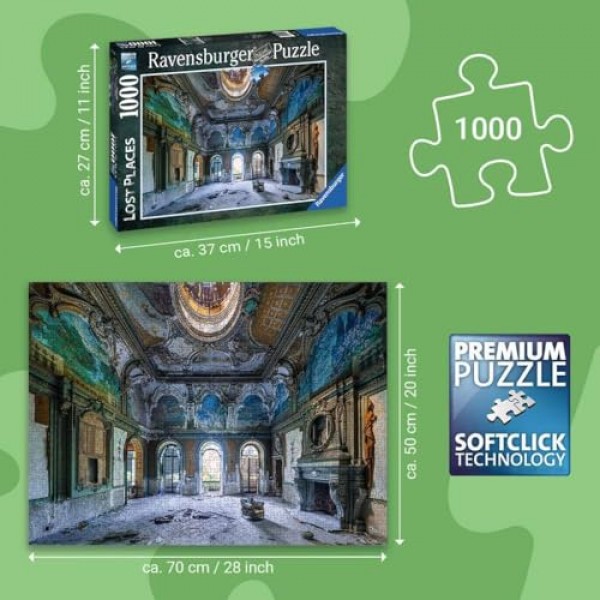 Ravensburger 퍼즐 17102 궁전 잃어버린 장소 직소 퍼즐 1000 조각