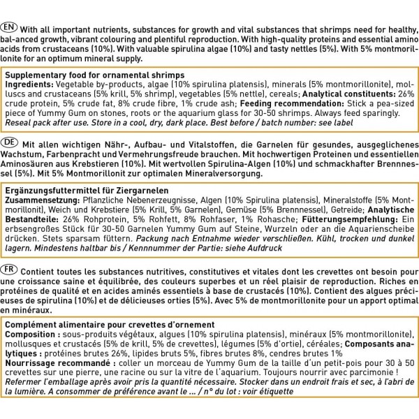 Dennerle Shrimp King Yummy Gum 50g - 새우용 찹쌀반죽