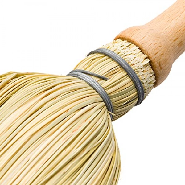 나무 손잡이가 있는 Redecker 핸드 브러시, 볏짚, 기름칠한 너도밤나무, 2개 세트, 17인치