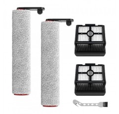 Dreametech H12 Pro 무선 습식 건식 진공 청소기 교체 부품과 호환되는 필터 롤러 브러시 액세서리 키트(브러시 롤러 2개 + HEPA 필터 2개 + 청소 브러시 ​​1개)