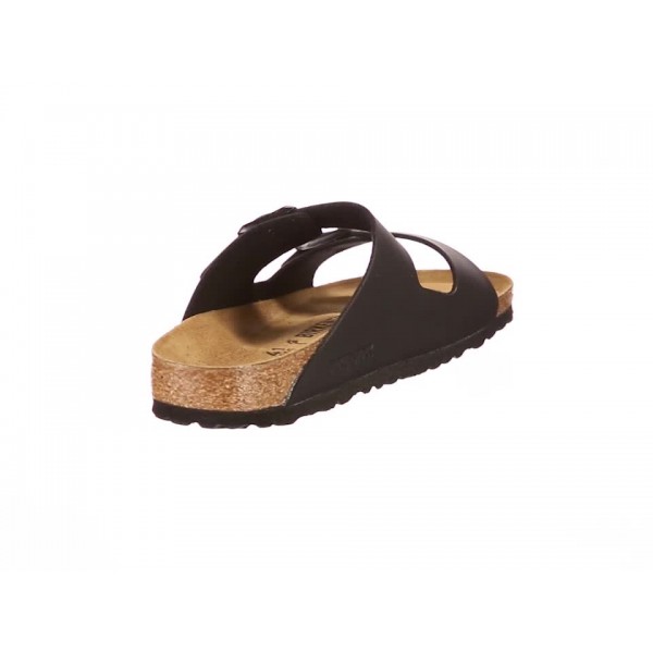 Birkenstock 유니섹스 애리조나 소프트 풋베드 스웨이드 샌들, 블랙 - 41 W EU