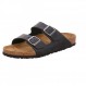 Birkenstock 유니섹스 애리조나 소프트 풋베드 스웨이드 샌들, 블랙 - 41 W EU